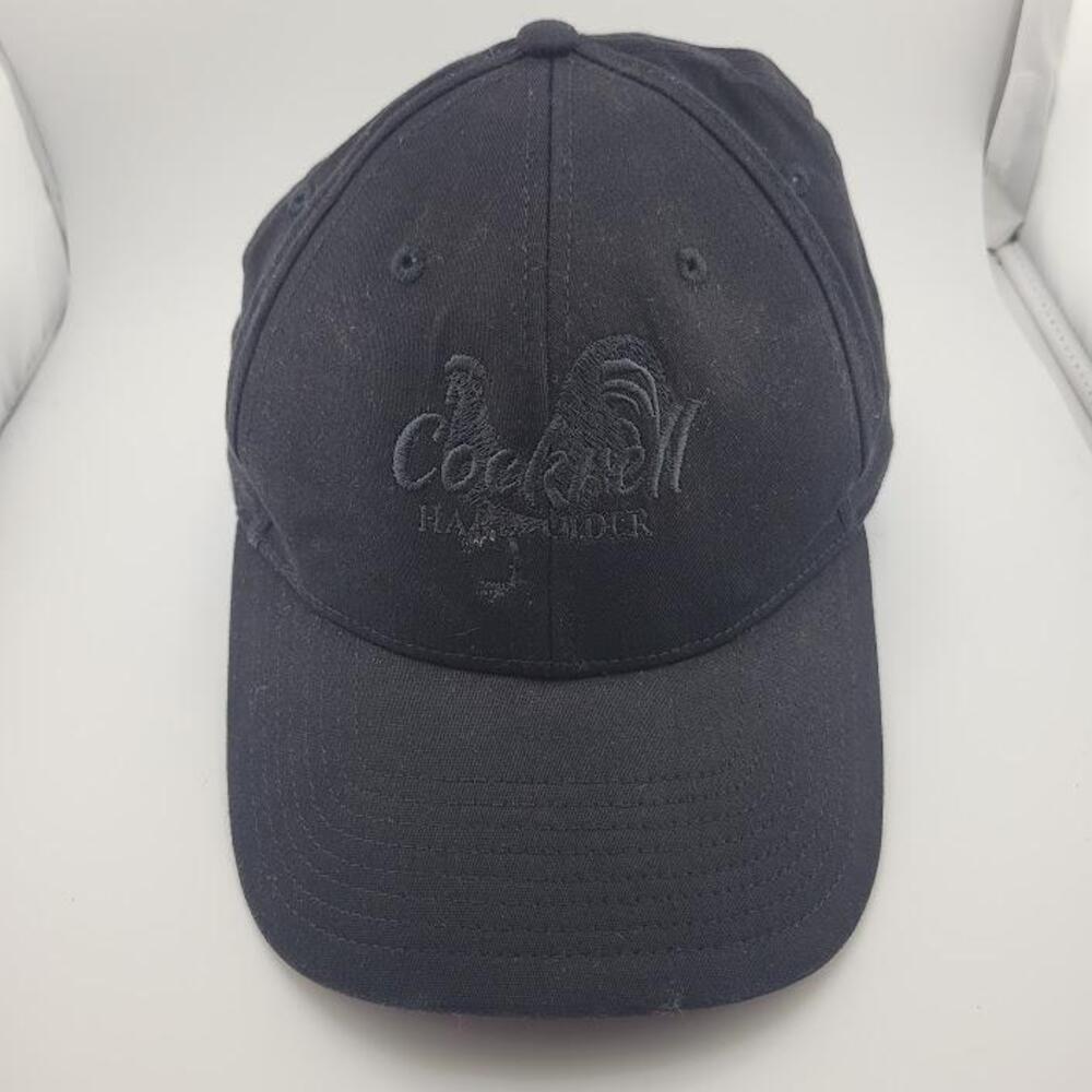 Cockrell Hat Cap Fitted Mens Small-Medium Black Embroidered New Era 39THIRTY